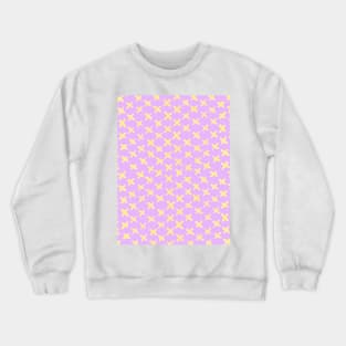 X stitches pattern - pink and yellow Crewneck Sweatshirt